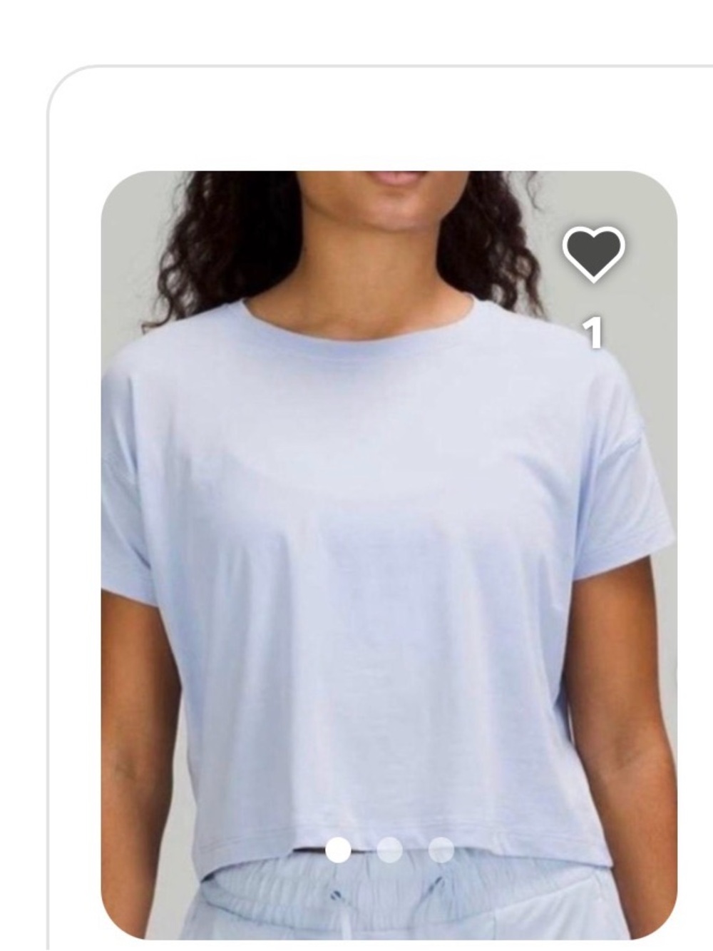 Lululemon Light Blue Women's Crewneck Tee